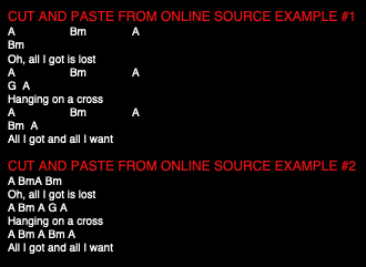Cut and Paste
