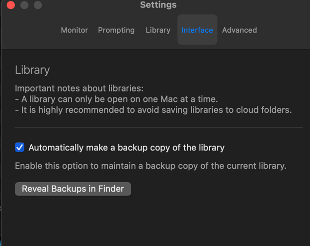 Slide Mode Make Backup